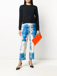 Valentino Garavani Lace Overlay Jumper