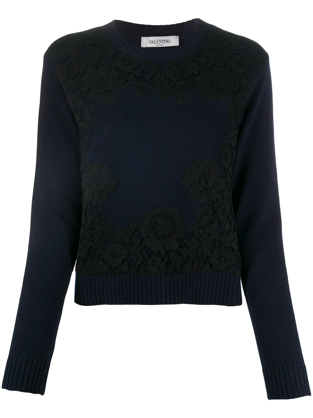 Valentino Garavani Lace Overlay Jumper