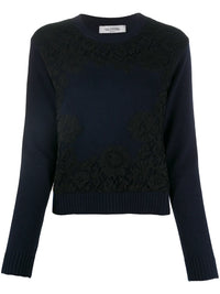 Valentino Garavani Lace Overlay Jumper