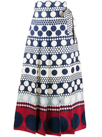 Valentino Garavani Stripe And Dot Skirt
