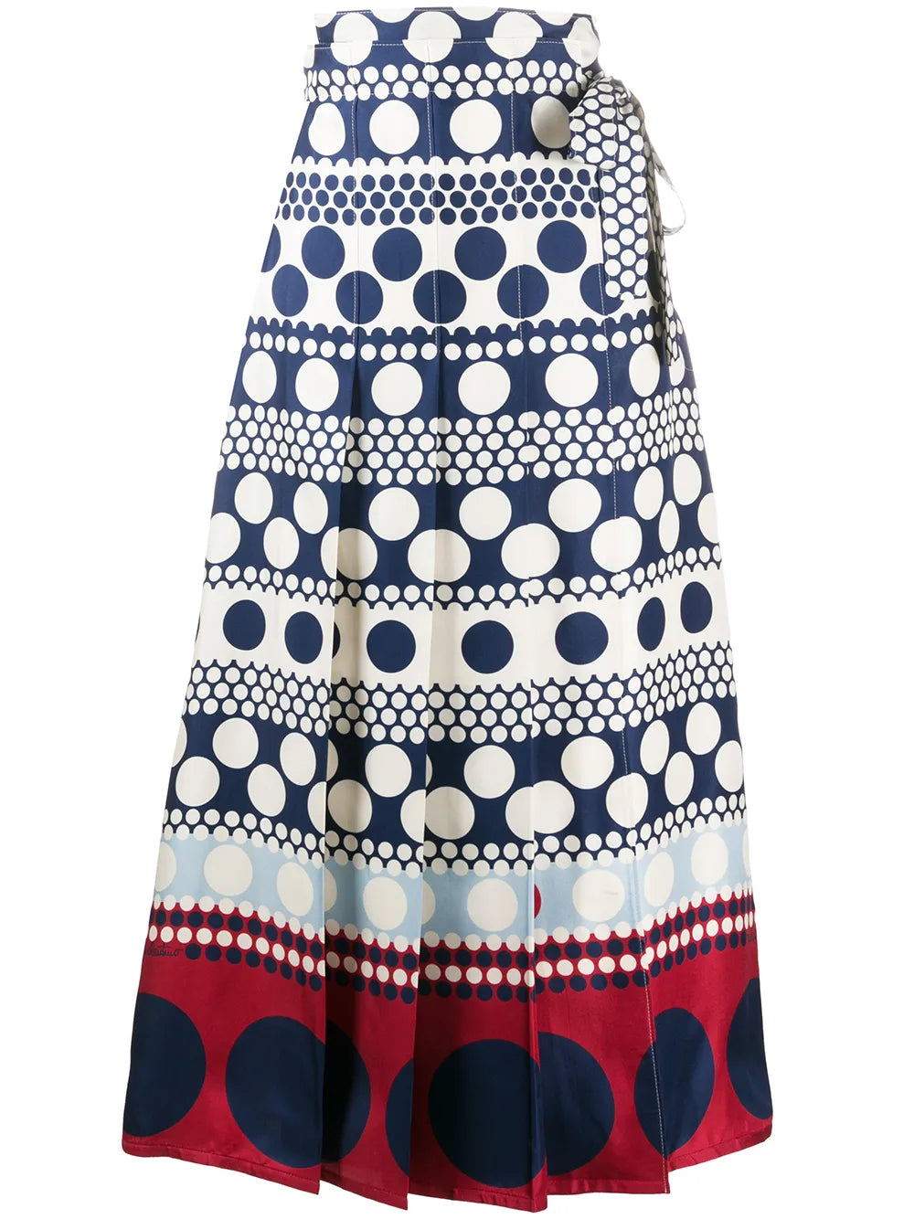 Valentino Garavani Stripe And Dot Skirt
