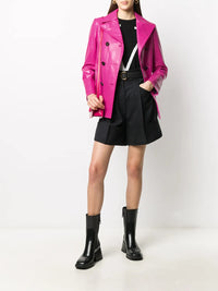 Valentino Garavani Double-Breasted Leather Jacket