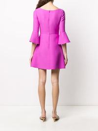 Valentino Garavani Flared Sleeves Mini Dress