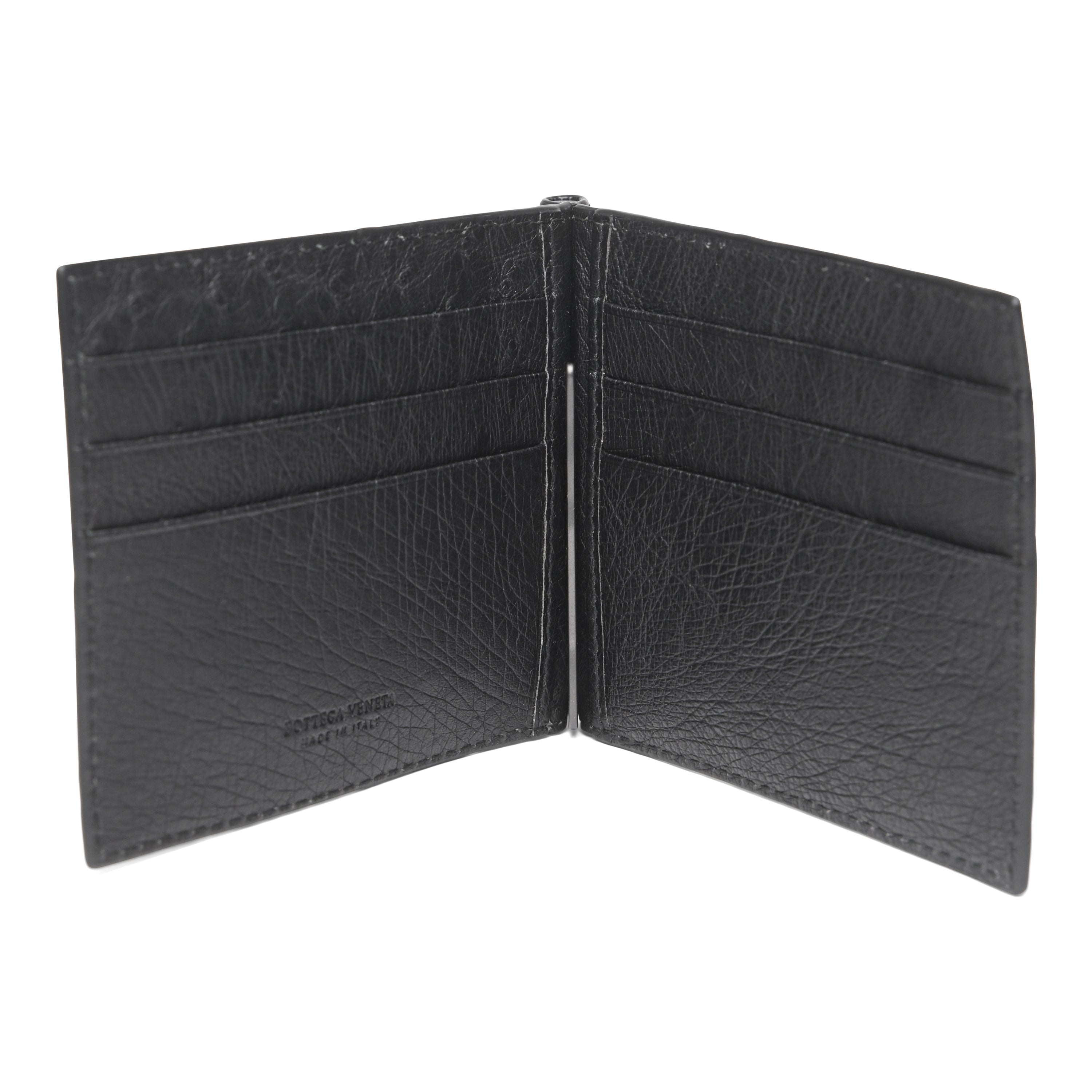 Bottega Veneta Intrecciato Ostrich Bi-Fold Wallet