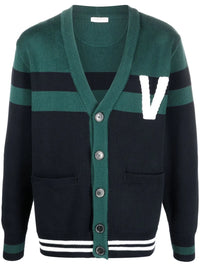 Valentino Garavani V-Logo Knitted Cardigan