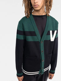 Valentino Garavani V-Logo Knitted Cardigan