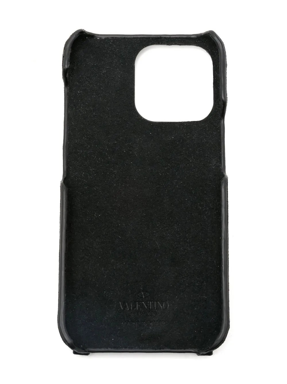 WOMEN'S LEATHER IPHONE CASE. SIZE: UNI. Black