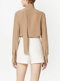 Valentino Garavani Scarf-Detail Silk Blouse