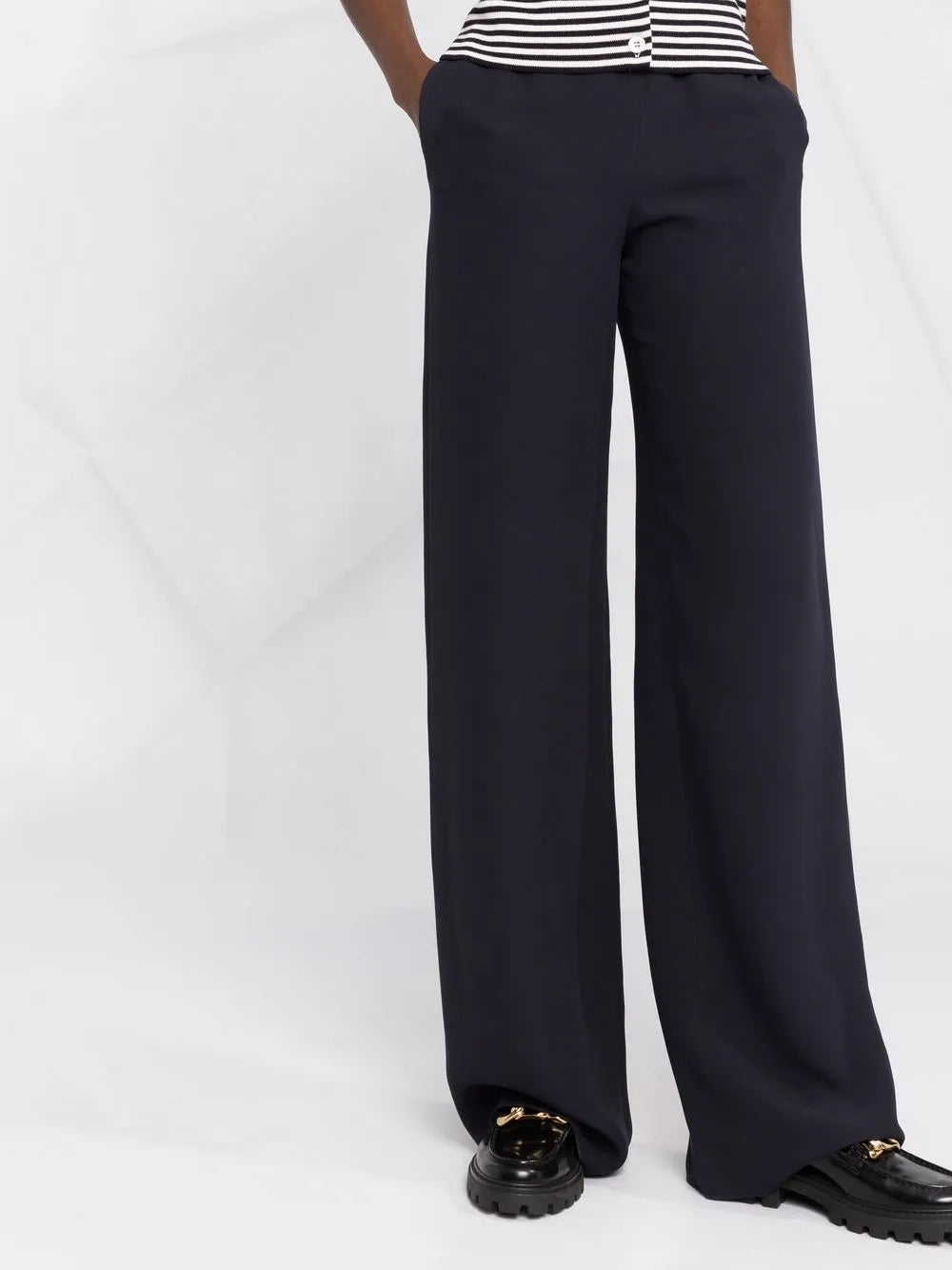 Valentino Garavani High-Waisted Wide-Leg Trousers