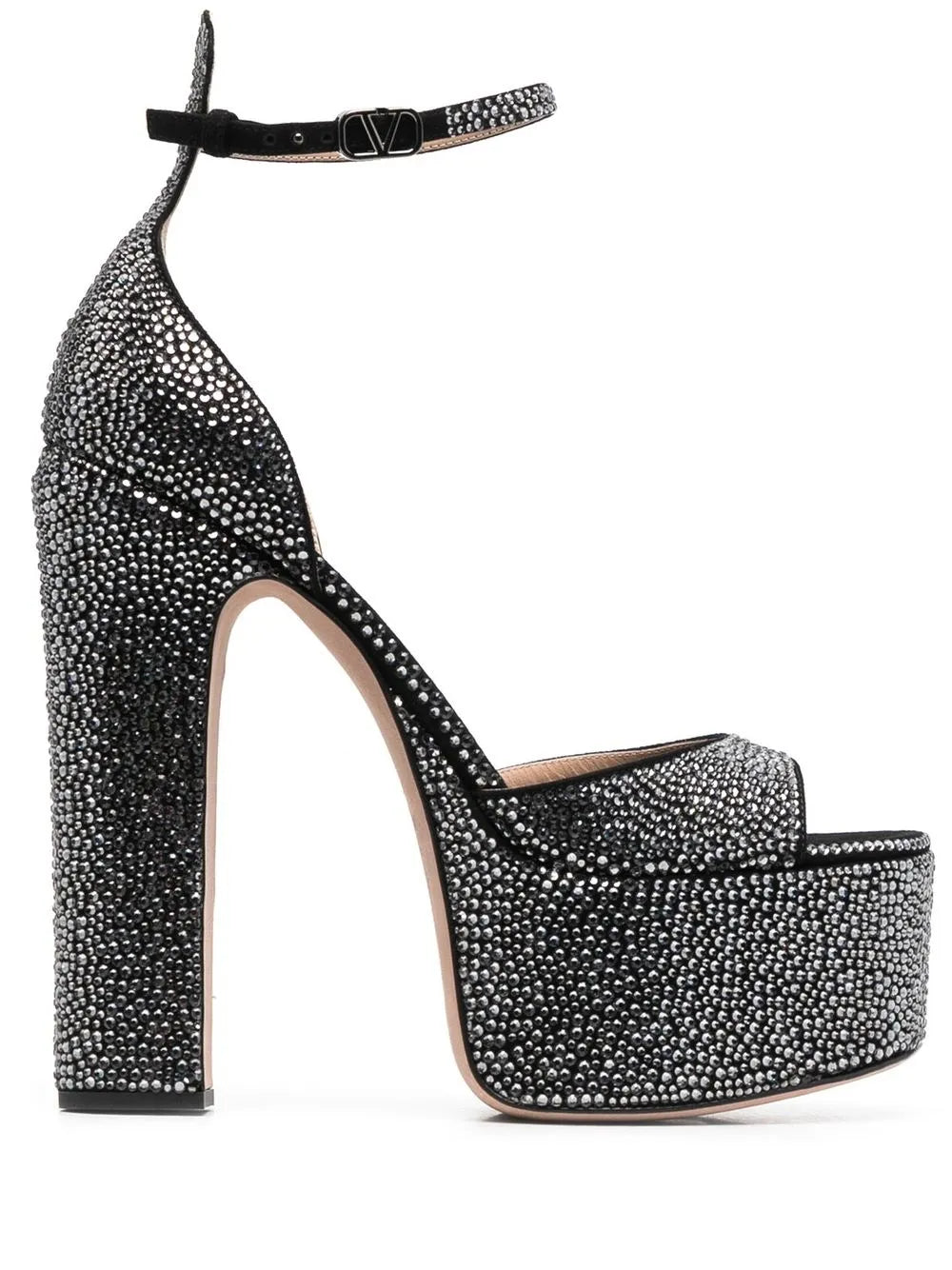 Valentino Garavani 170Mm Crystal-Embellished Platform Sandals