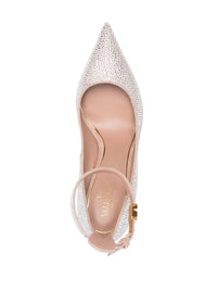 Valentino Garavani 100Mm Tan-Go Embellished Pumps