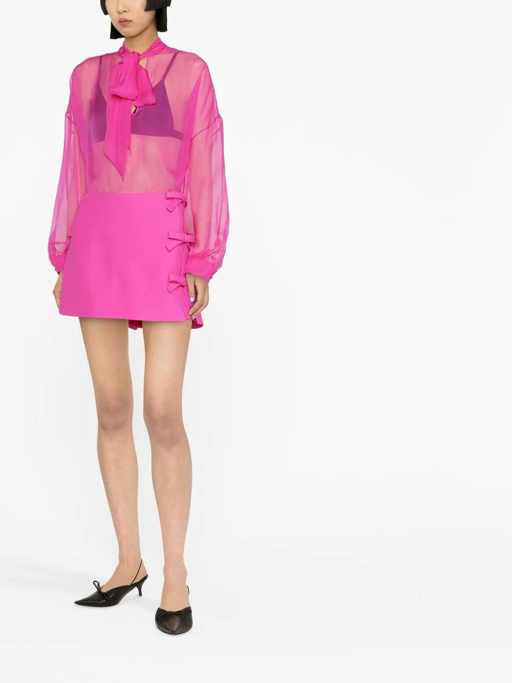 Valentino T-SHIRT Woman NAVY/AVORY