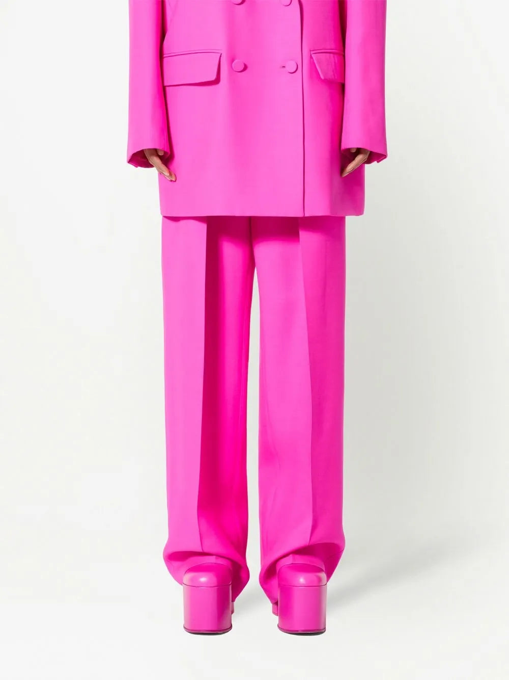 Valentino Garavani Crepe Couture Wide-Leg Trousers