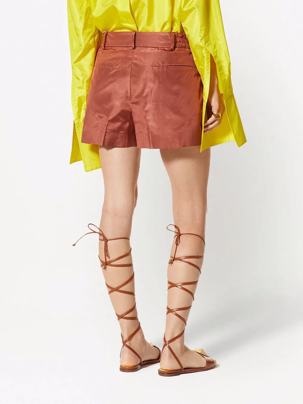 Valentino Garavani Pressed-Crease Tailored Shorts