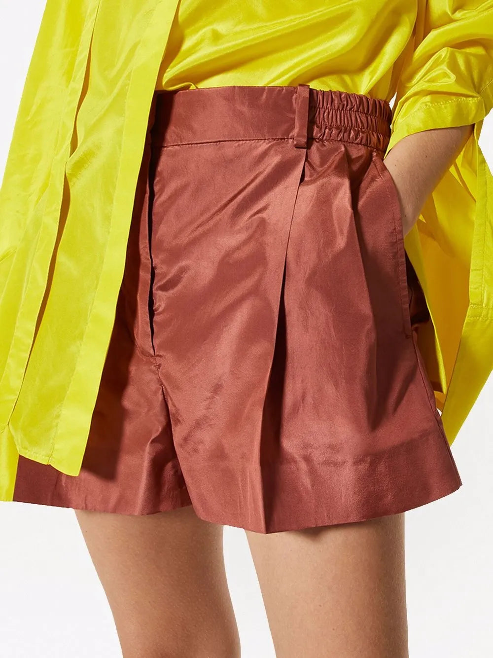 Valentino Garavani Pressed-Crease Tailored Shorts