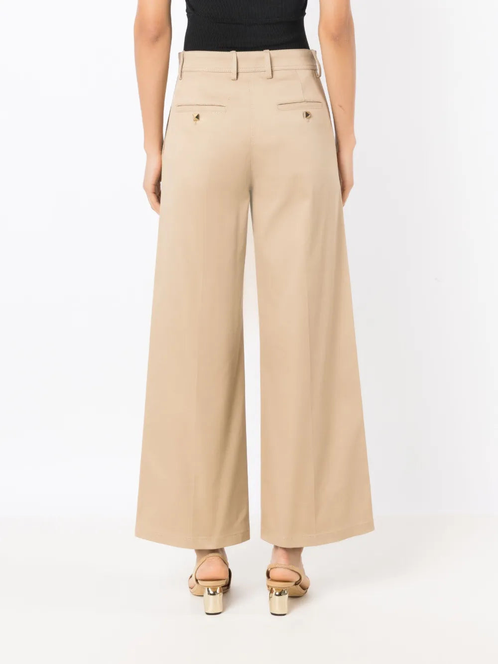 Valentino Garavani High-Rise Wide-Leg Trousers