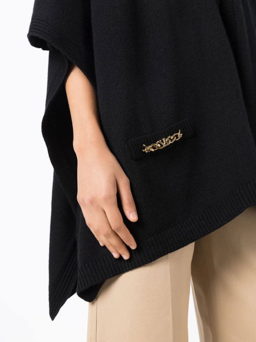 Valentino Garavani Chain-Link Cashmere Cape