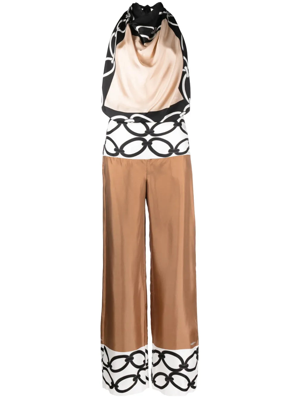 Valentino Garavani Chain 1967 Foulard Silk Jumpsuit