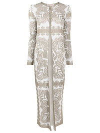 Valentino Geometric-Print Metallic-Finish Cape Regular 4 (S) Metallic