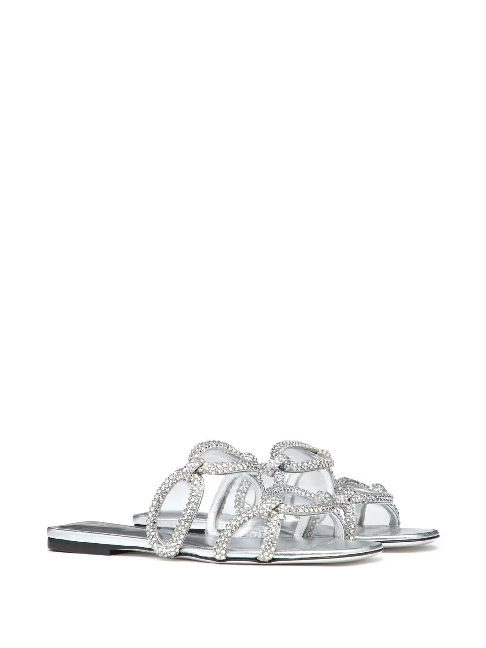 Valentino Garavani Chain 1967 Crystal-Embellished Sandals