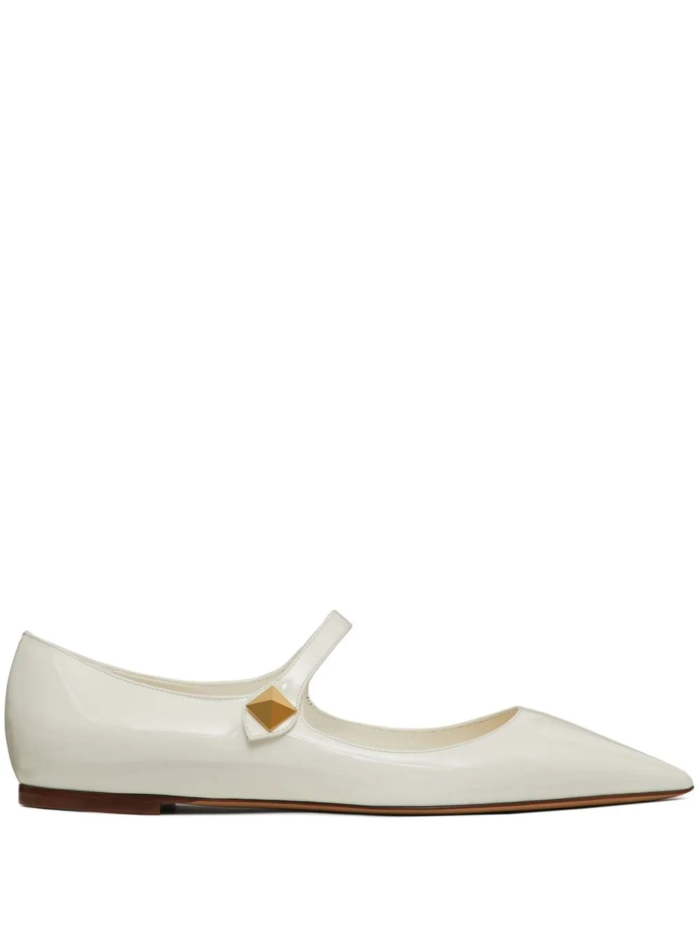 Valentino Garavani Tiptoe Patent Leather Ballerinas