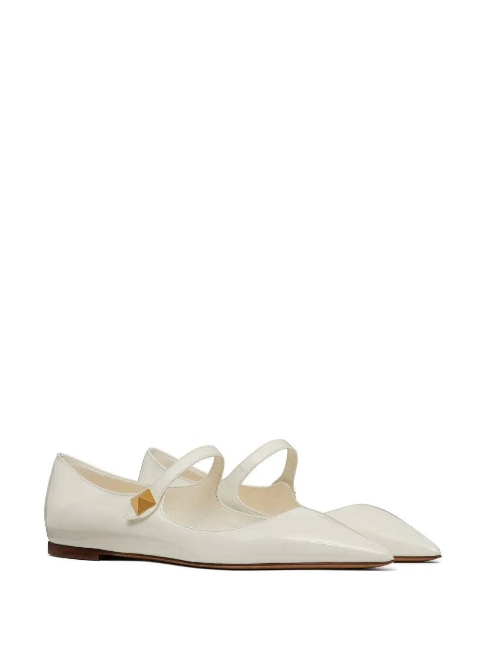 Valentino Garavani Tiptoe Patent Leather Ballerinas