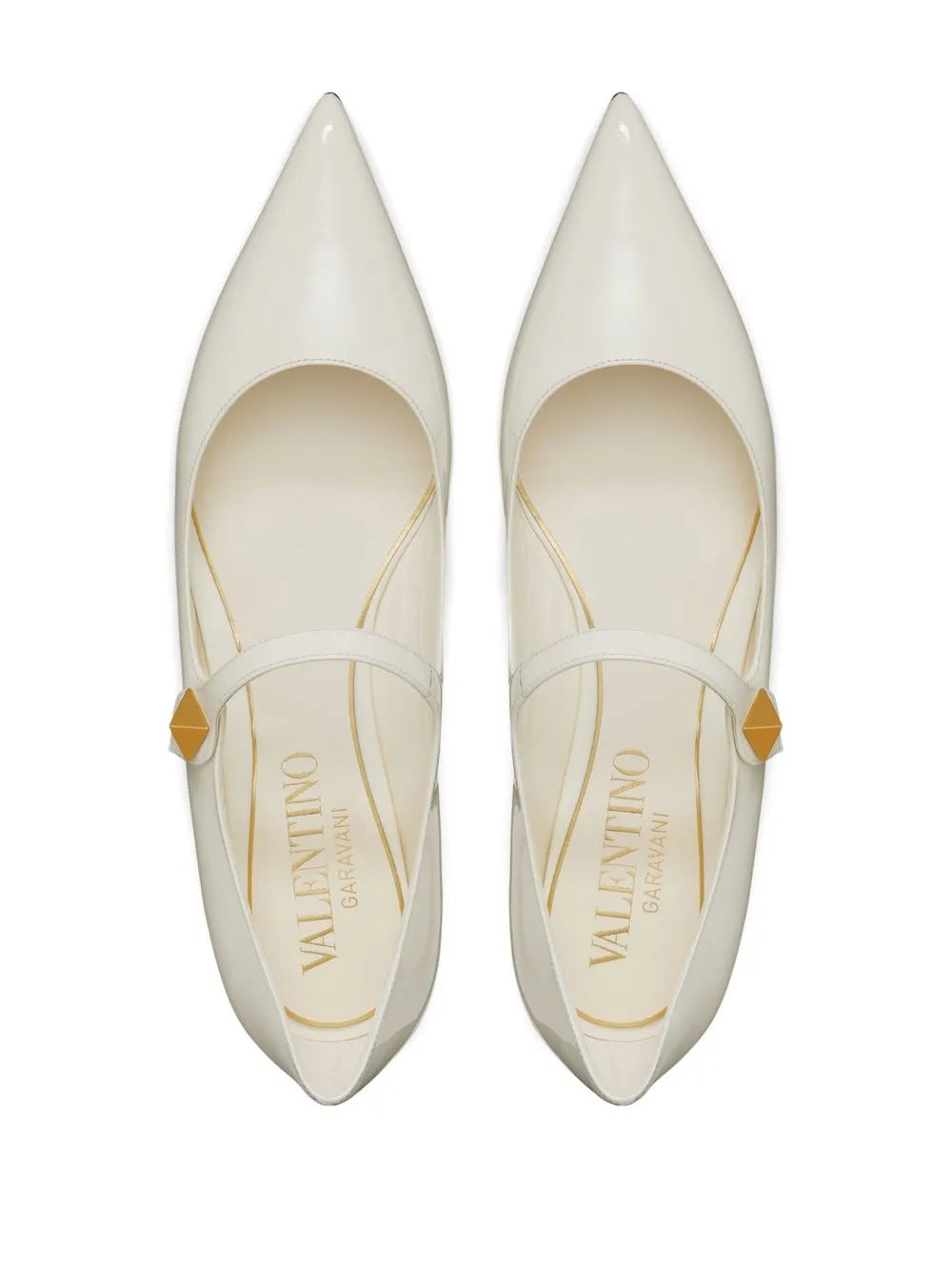 Valentino Garavani Tiptoe Patent Leather Ballerinas