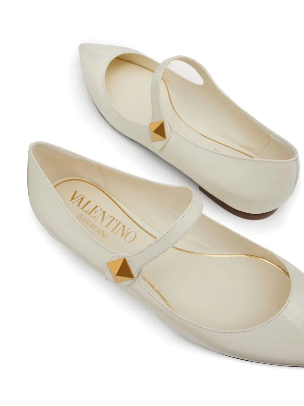 Valentino Garavani Tiptoe Patent Leather Ballerinas