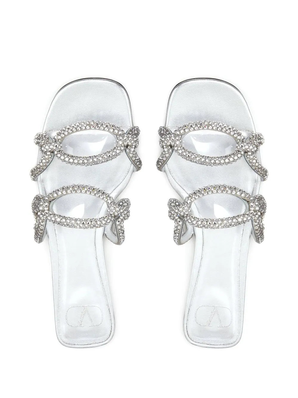 Valentino Garavani Chain 1967 Crystal-Embellished Sandals