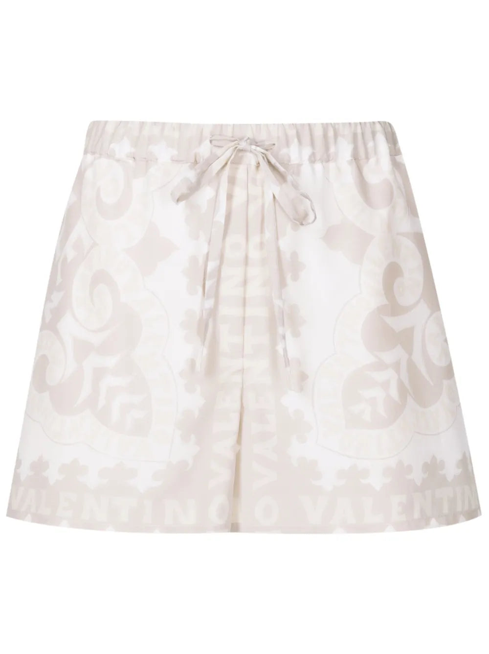 Valentino Garavani Geometric-Print Drawstring Shorts