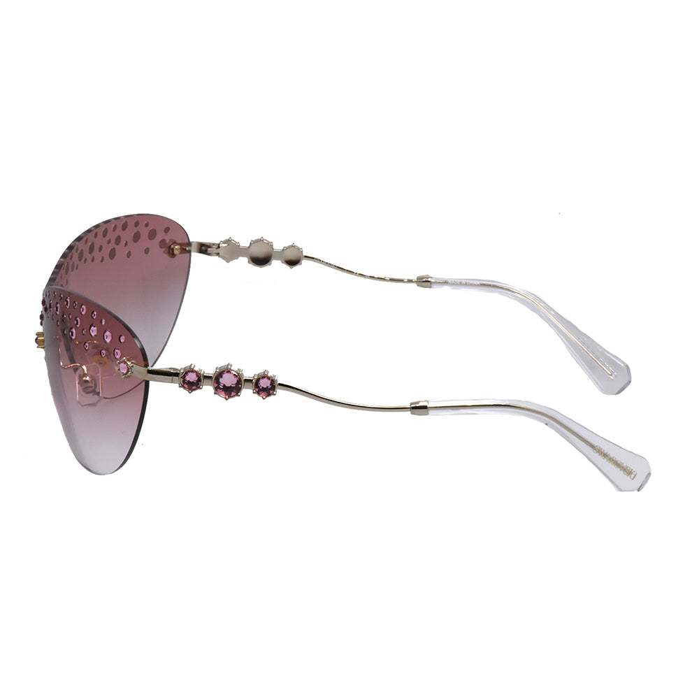 SK 7023 40138D 37mm Womens Irregular Sunglasses