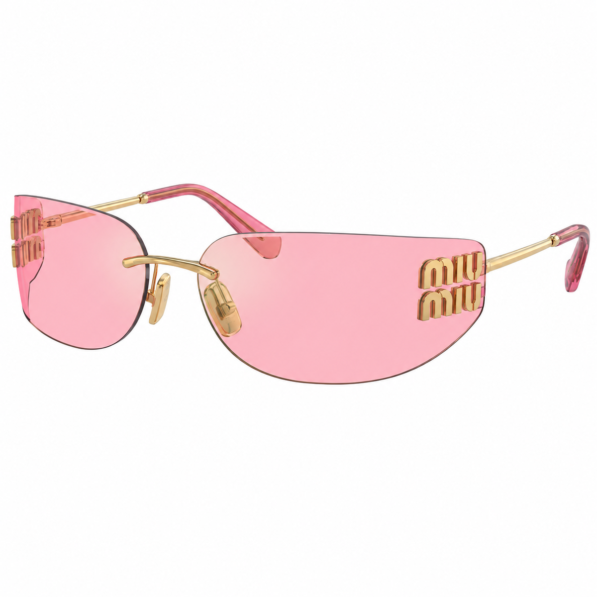 MU A51S 5AK90Y 75mm Womens Wrap Sunglasses