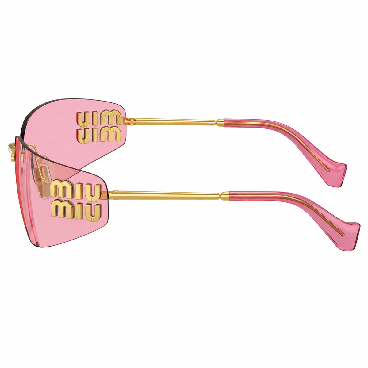 MU A51S 5AK90Y 75mm Womens Wrap Sunglasses