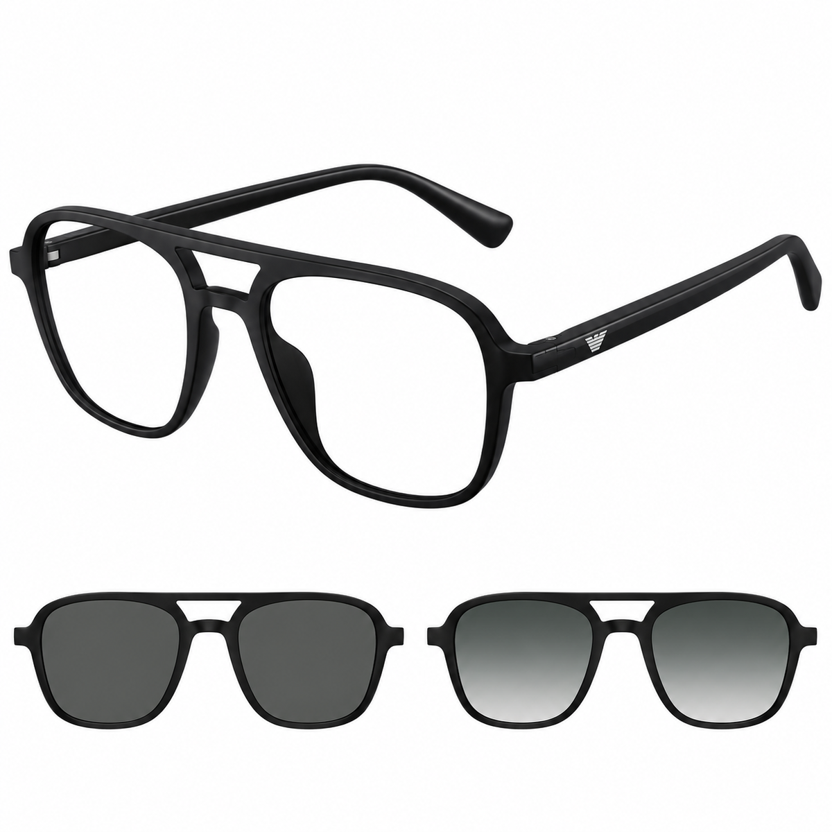 EA 4279U 50011W 51mm Unisex Pilot Eyeglasses