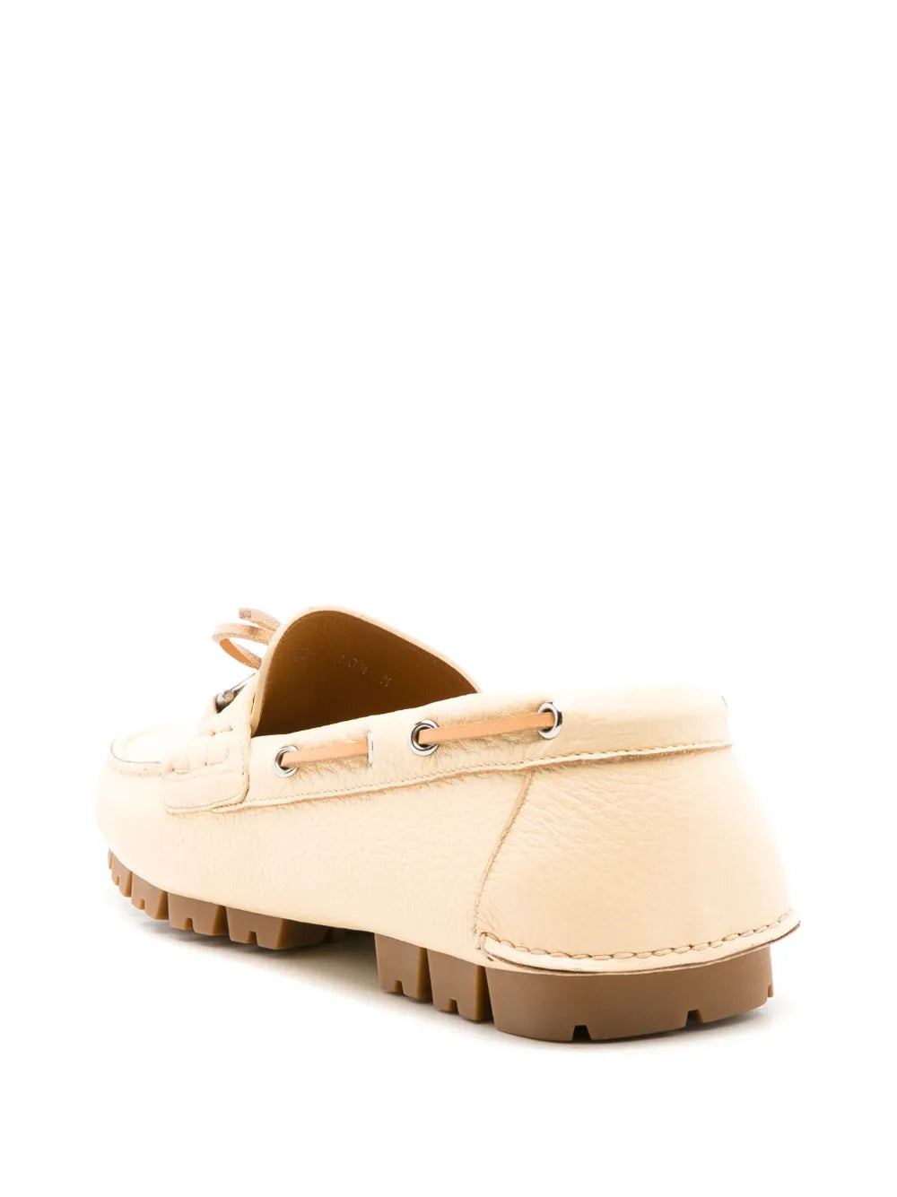 Ferragamo Injected Rock Leather Loafers