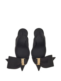 Ferragamo 105Mm Bow Slingback Pumps