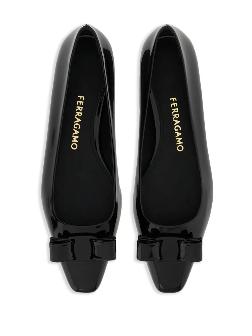 Ferragamo Vara Bow Ballerina Shoes