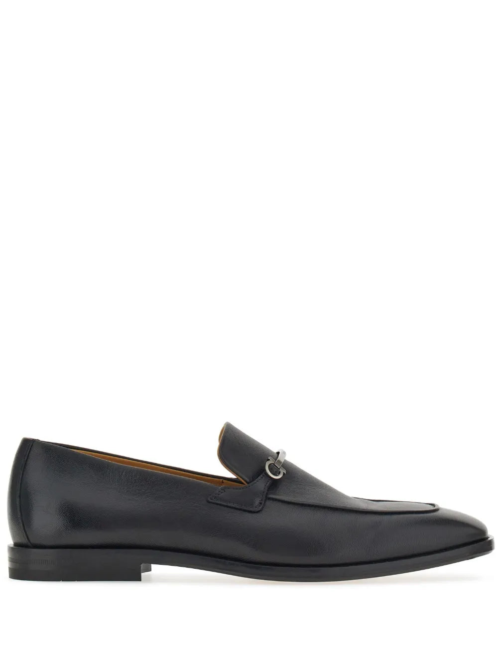 Ferragamo Gancini-Plaque Leather Loafers