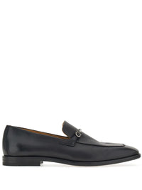 Ferragamo Gancini-Plaque Leather Loafers