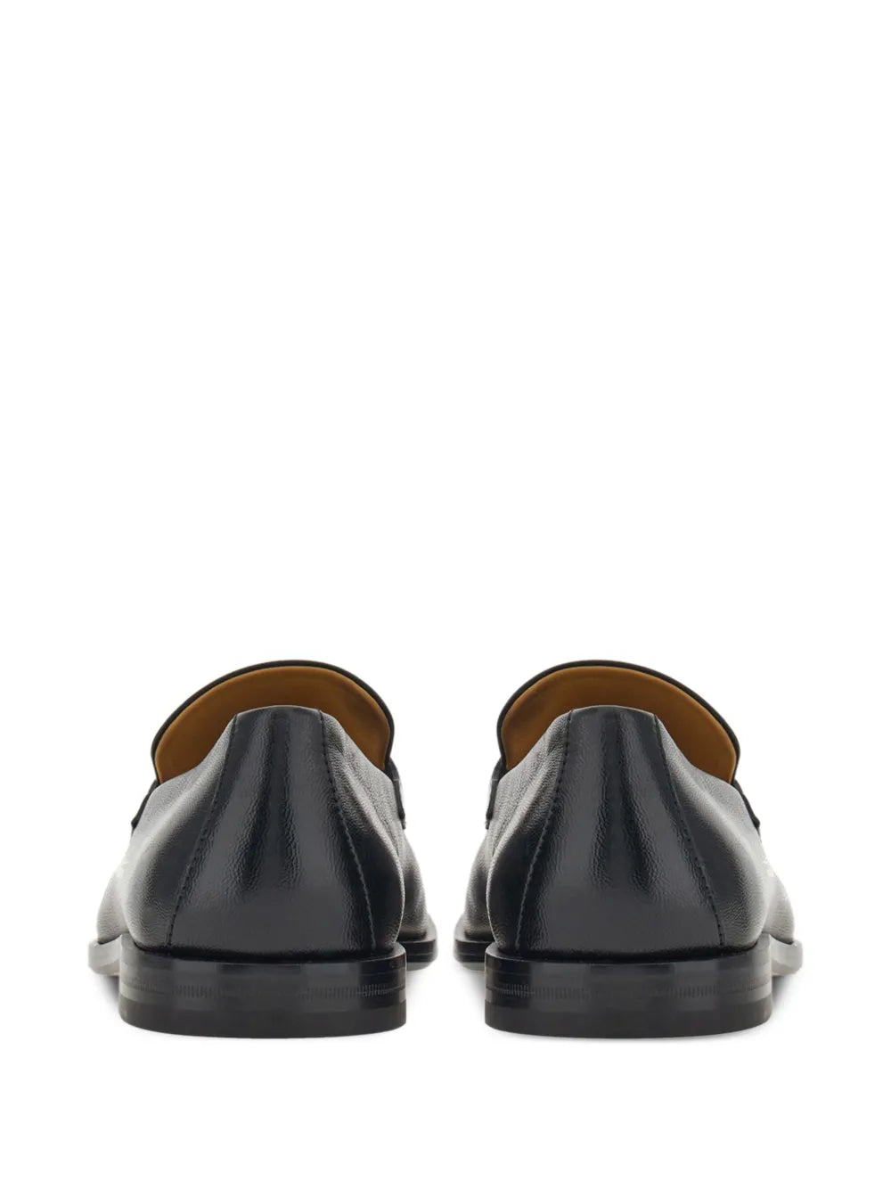 Ferragamo Gancini-Plaque Leather Loafers