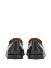 Ferragamo Gancini-Plaque Leather Loafers