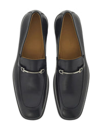 Ferragamo Gancini-Plaque Leather Loafers