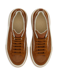 Ferragamo Quilted Panelled-Design Sneakers