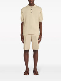 Ferragamo Logo-Plaque Knitted Polo Shirt