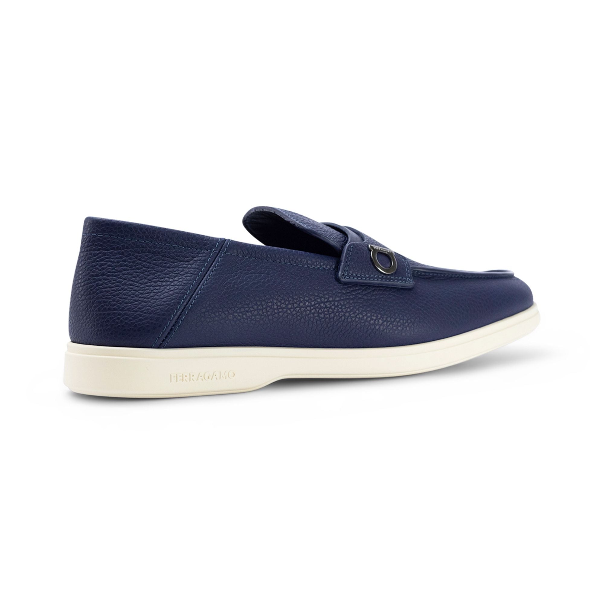 Ferragamo Gancini-Plaque Leather Loafers