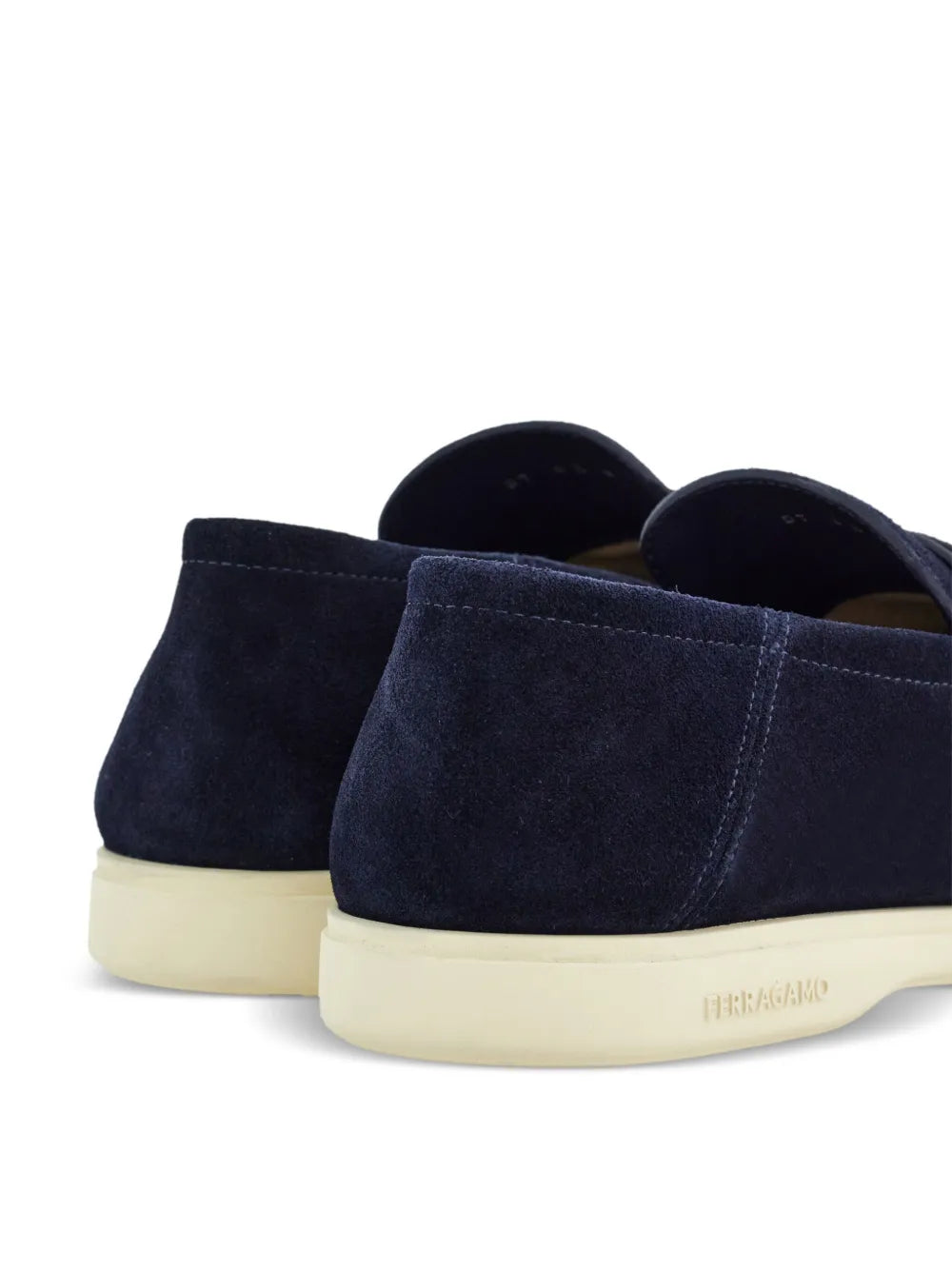 Ferragamo Deconstructed Gancini-Detailed Suede Loafers