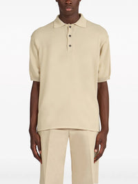 Ferragamo Logo-Plaque Knitted Polo Shirt