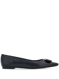 Ferragamo New Vara-Bow Lambskin Ballerina Shoes