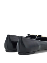 Ferragamo New Vara-Bow Lambskin Ballerina Shoes