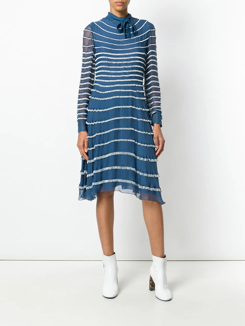 Valentino Garavani Ruffled Midi Dress